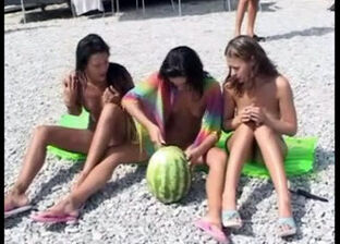 Beach Babe Bonanza - Nude European Teens Playing on the Nudist Beach!