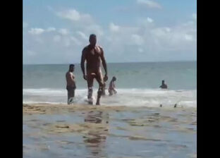 Ample manhood naked beach
